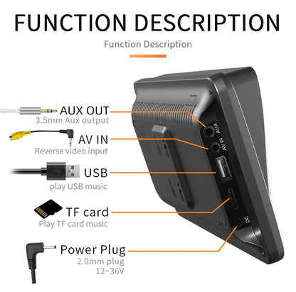 7-Inch Wireless CarPlay & Android Auto Multimedia Screen