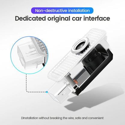 Car Door Welcome Lights AUDI Led Projector Lamps Decoration For Audi Sline A3 A1 A4 A6 B8 A5 B7 C7 A7 A8 B9 B6 C6 Q2 Q3 Q5 Q7 Q8 TT R