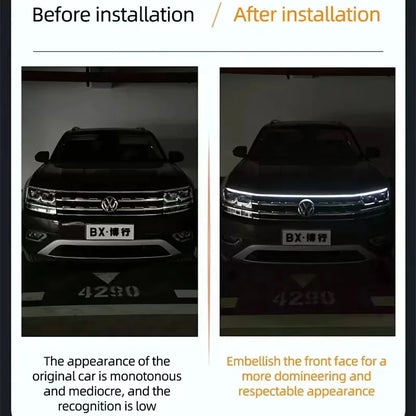 Dynamic Meteor LED Hood Light Strip – Universal DRL Style