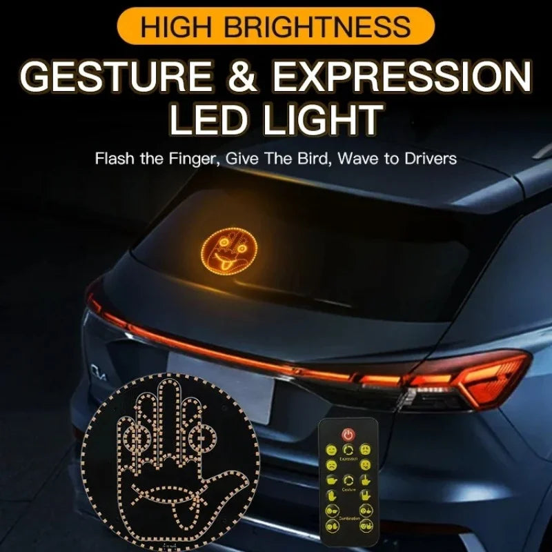 Car LED Funny Facial Expression
