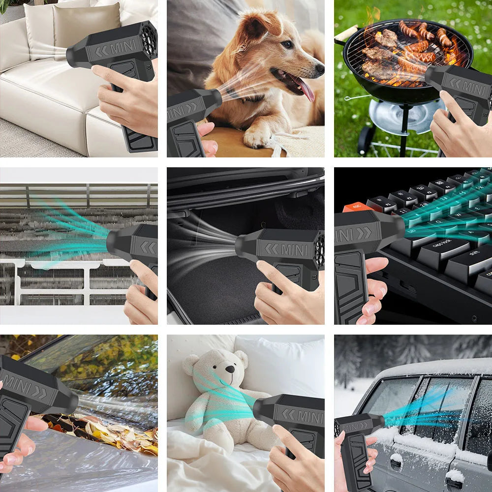 Turbo Electric Air Duster – 130000 RPM Portable Jet Blower