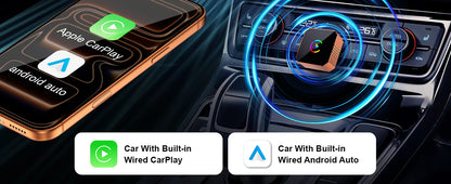 Wireless CarPlay & Android Auto Adapter – 2-in-1 Mini USB