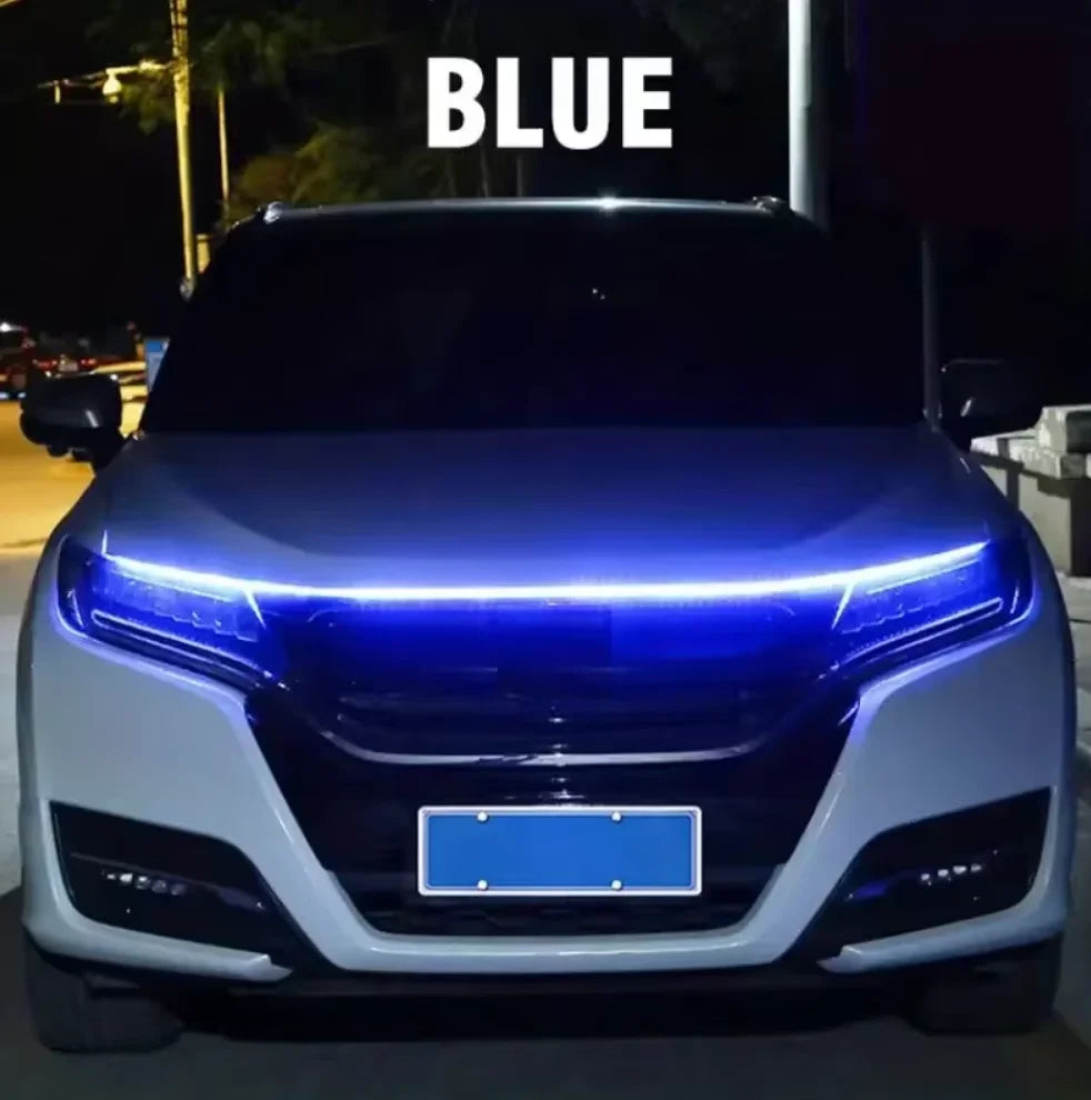 Dynamic Meteor LED Hood Light Strip – Universal DRL Style