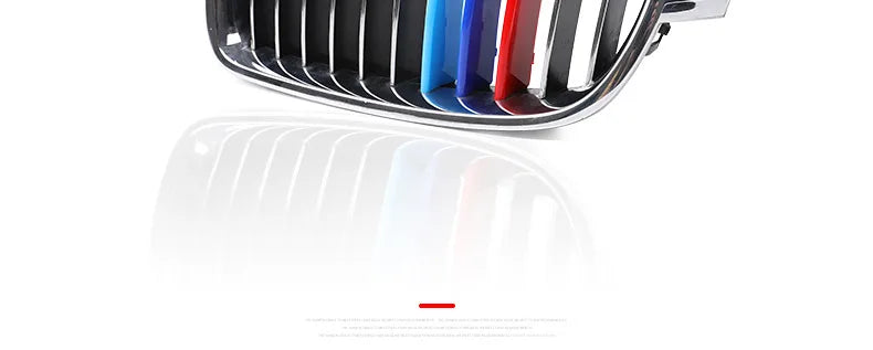 BMW M Style Grille Stripes (3-Piece Set) – E46 / E90 / F30 3 Series