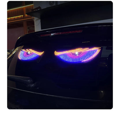 Dynamic Devil Eyes LED Car Light – Front & Rear Display
