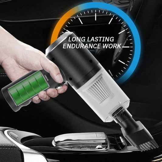 Portable Cordless Car Vacuum Cleaner – USB Rechargeable