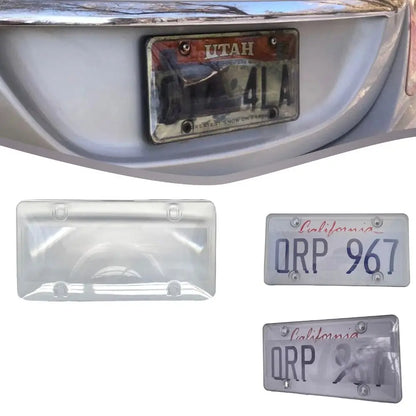 Tinted License Plate Cover – Protective Acrylic Frame