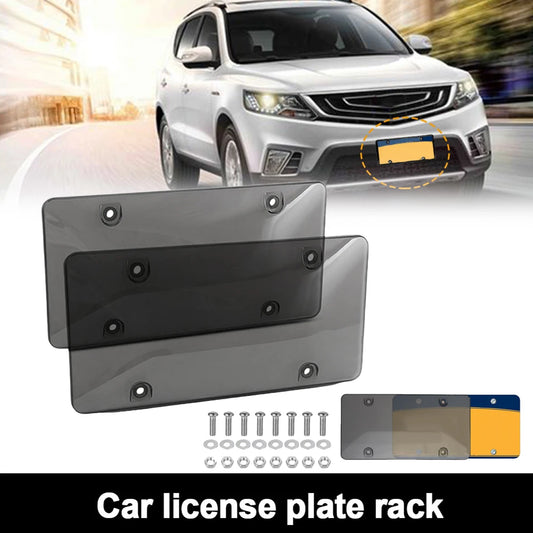 2 Pack Tinted License Plate Covers – Durable Protective Shield