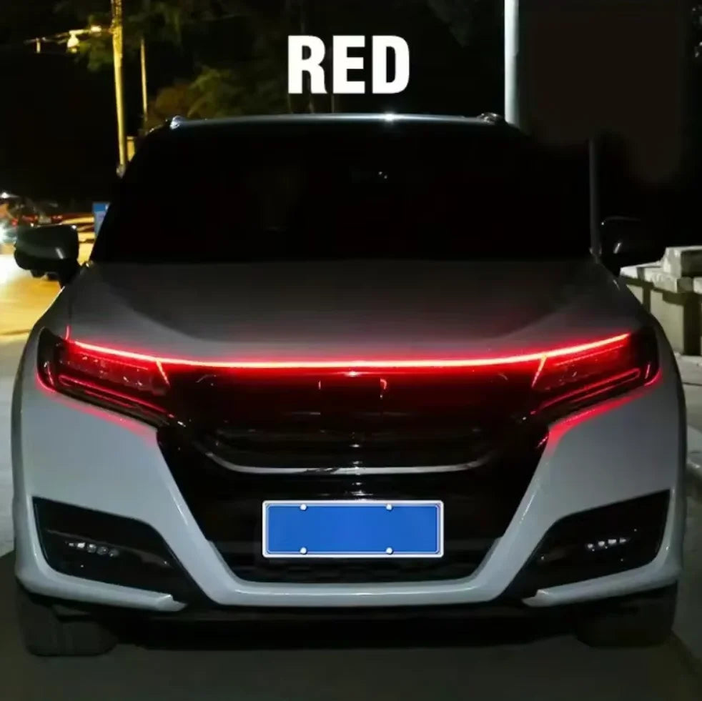 Dynamic Meteor LED Hood Light Strip – Universal DRL Style