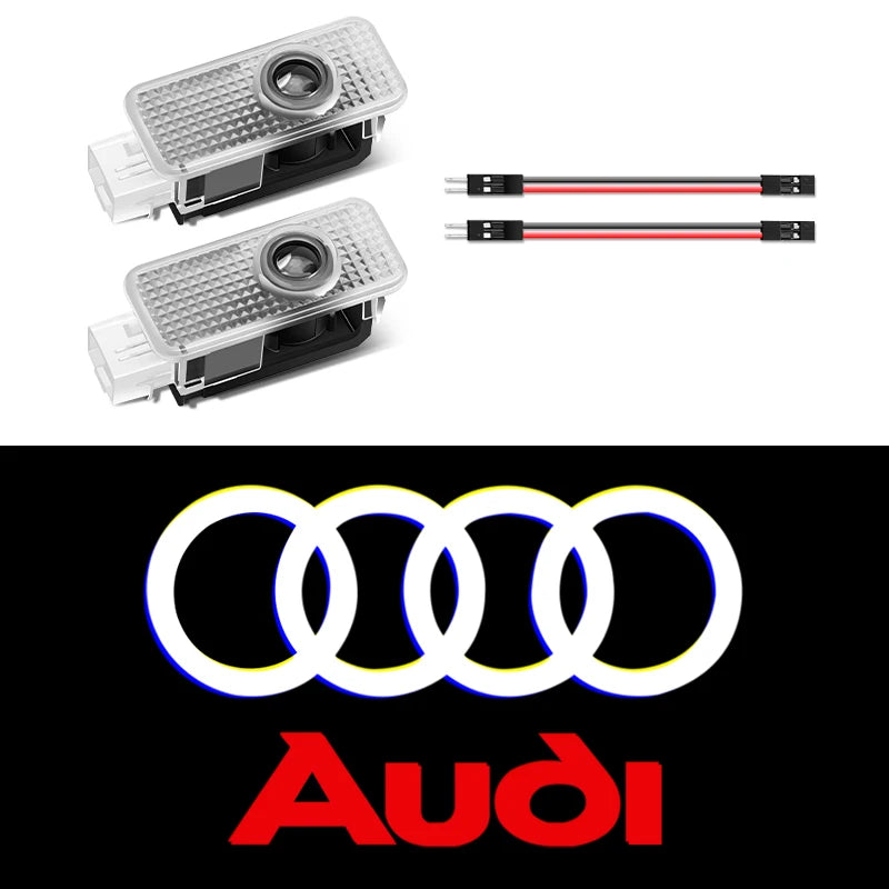 Car Door Welcome Lights AUDI Led Projector Lamps Decoration For Audi Sline A3 A1 A4 A6 B8 A5 B7 C7 A7 A8 B9 B6 C6 Q2 Q3 Q5 Q7 Q8 TT R