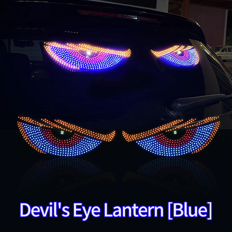 Dynamic Devil Eyes LED Car Light – Front & Rear Display