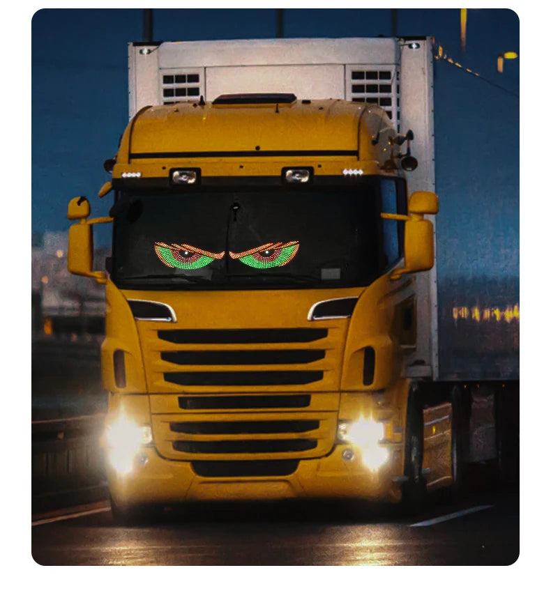 Dynamic Devil Eyes LED Car Light – Front & Rear Display