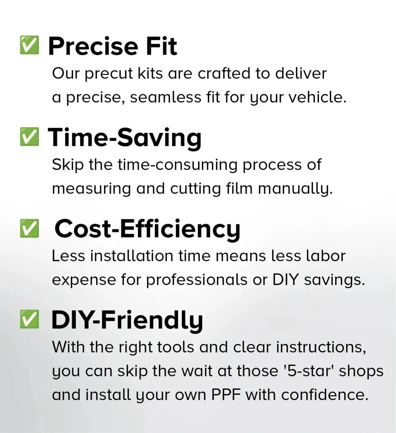 Premium Custom Pre-Cut PPF – Full & Partial Coverage