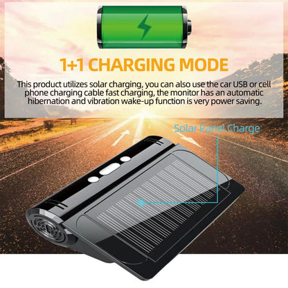 Wireless TPMS Tire Pressure Monitor – Solar & USB Charging