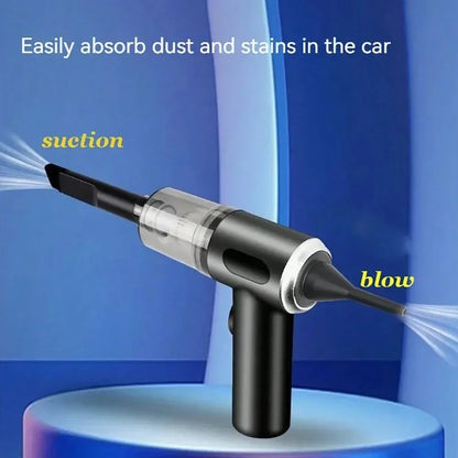 Portable Cordless Car Vacuum Cleaner – USB Rechargeable