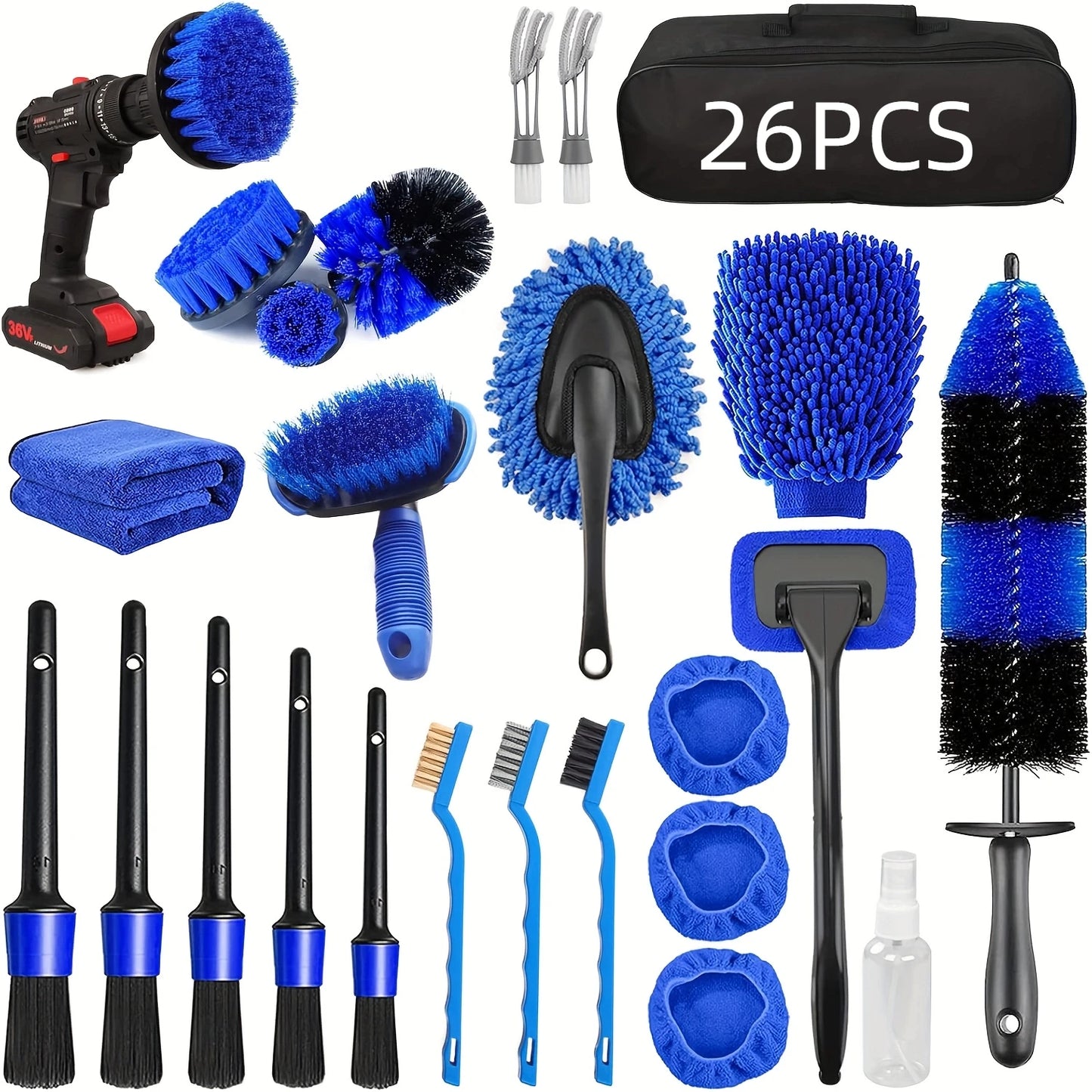 26pcs Car Detailing Brush