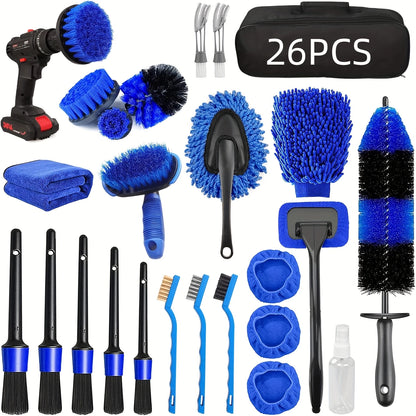 26pcs Car Detailing Brush