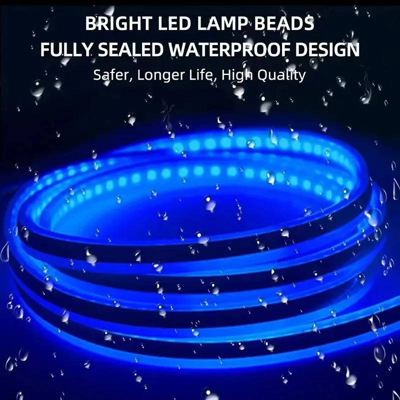 Dynamic Meteor LED Hood Light Strip – Universal DRL Style
