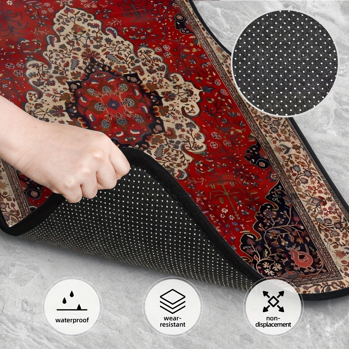 4pcs Bohemian European Pattern Car Floor Mats
