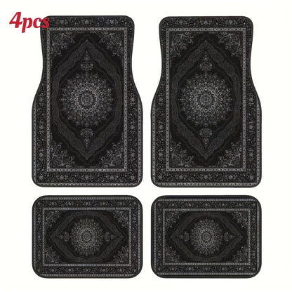 4pcs Luxury European-Style Car Floor Mats