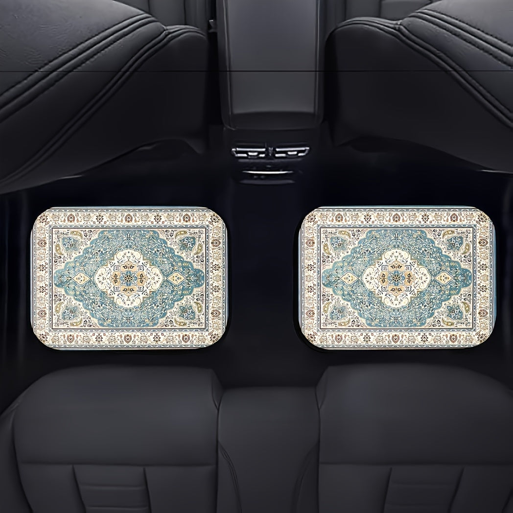 4pcs Vintage European Pattern Car Floor Mats